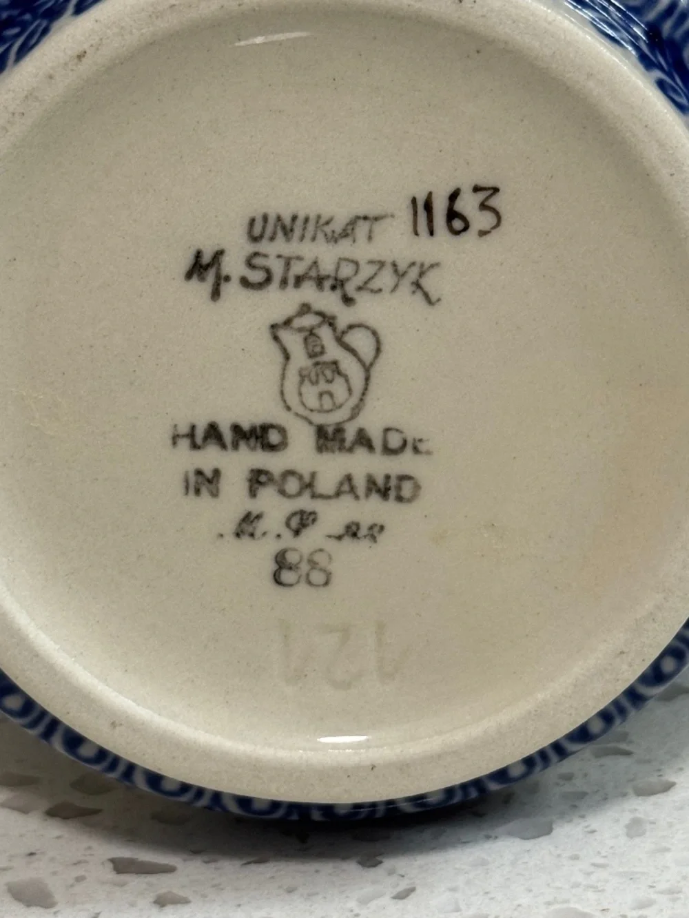 Polish Pottery Unikat Small Teapot